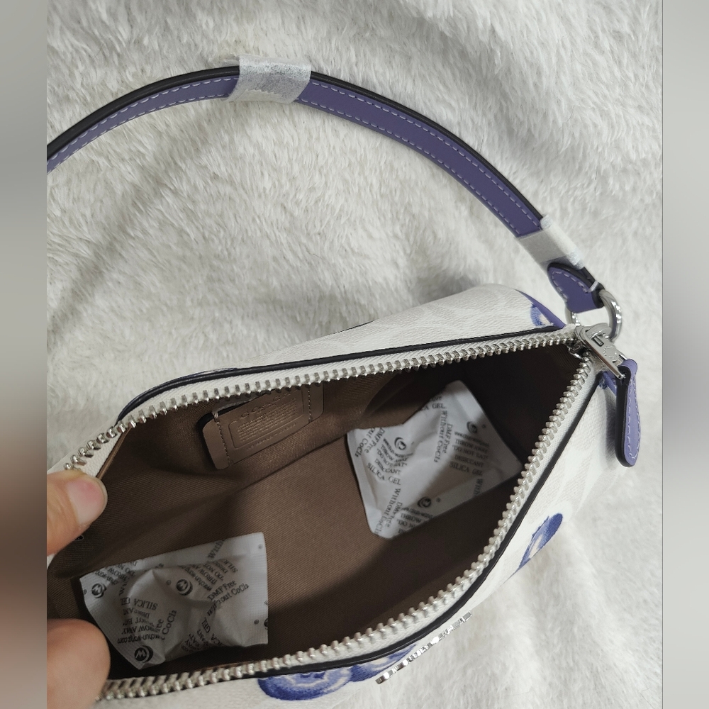 Nolita Barrel Bag In Signature Canvas With Blueberry Print - Picture 6 of 11